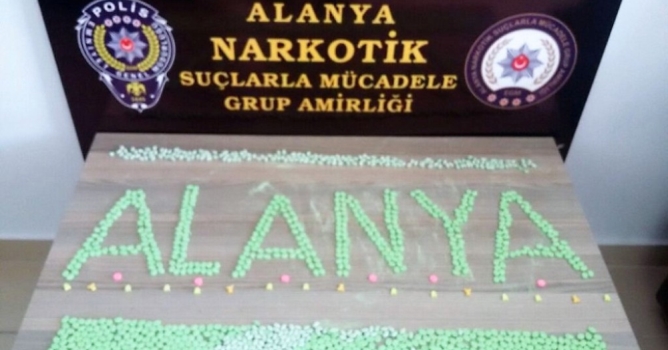  1309 adet uyuşturucu hap ele geçirildi