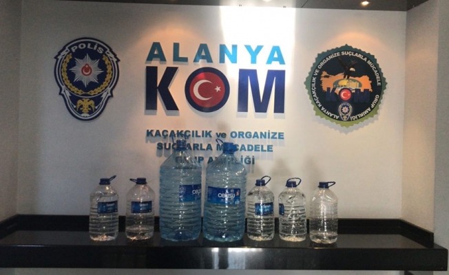 Alanya'da yılbaşı öncesi sahte içki operasyonu