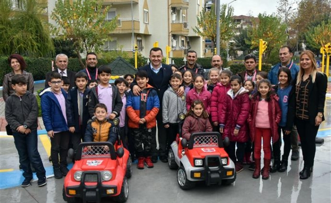 Alanya Belediyesi Trafik Eğitim Parkı Yenilendi