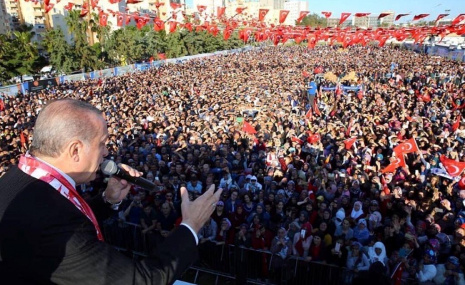 Erdoğan, Antalya'da AK  Partililer ile buluştu