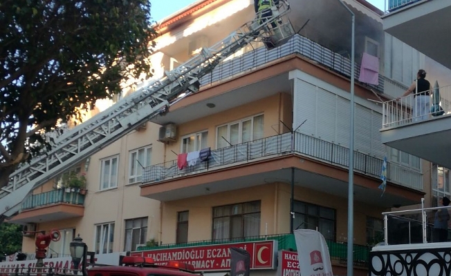 Damlataş'ta korkutan yangın