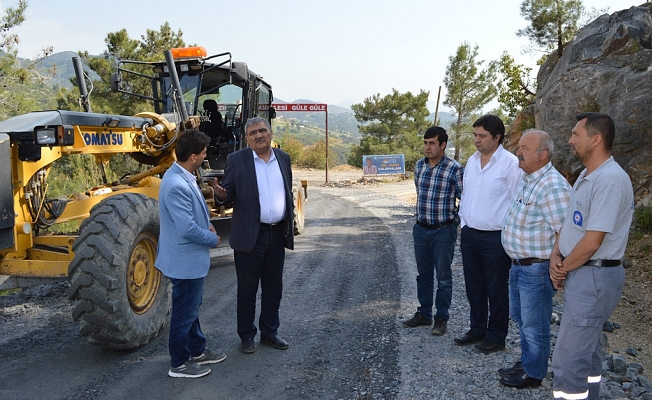 Kızılgüney-Yeniköy yolu  asfalta hazırlanıyor