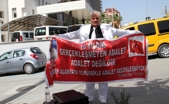 10 yıldır süren davaya pankartlı isyan