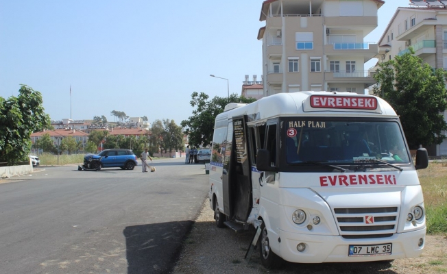 Trafik kazasında iki kişi yaralandı