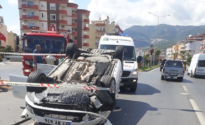 Alanya'da kaza ucuz atlatıldı