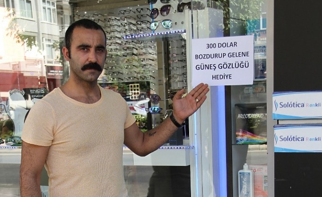 300 dolar bozdurana güneş gözlüğü bedava