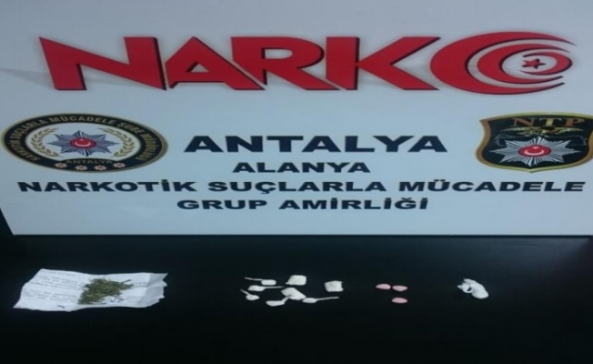 Alanya'da uyuşturucu operasyonu: 3 gözaltı
