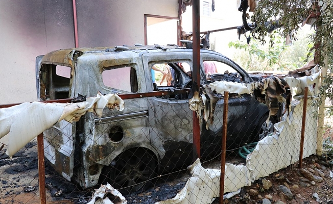 Korkutan ev ve araba yangını