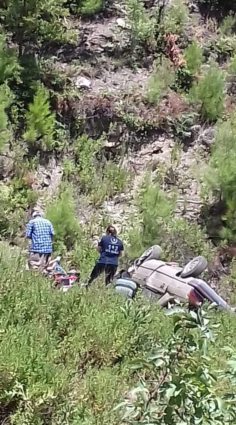 Alanya'da kontrolden çıkan araç 100 metreden uçtu: 1 ölü