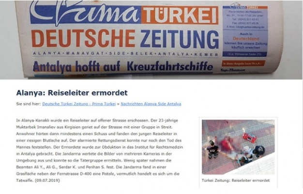 Alanya'daki vahşi cinayet Alman medyasında