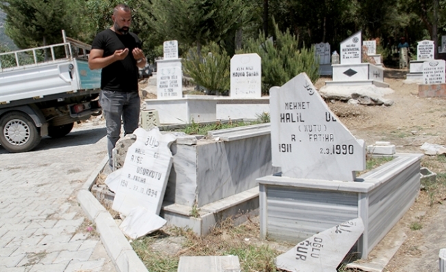 Alanya’da mezar taşı saldırısının sırrı çözüldü