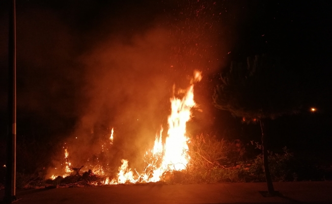 Gazipaşa'da yangın paniği!