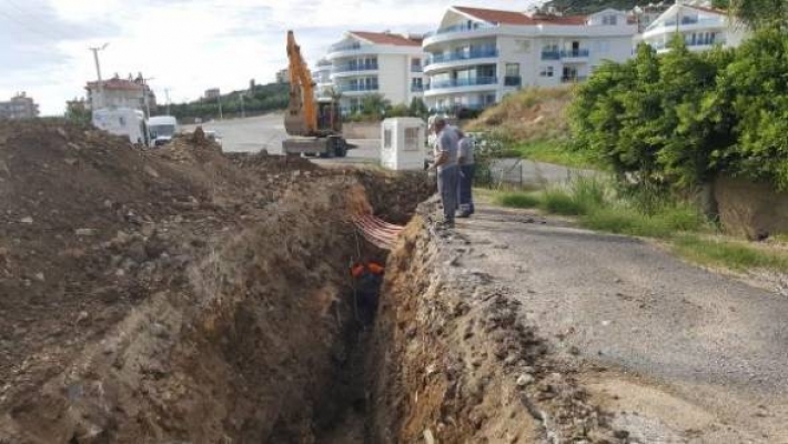 ASAT Alanya'da kanalizasyon hattını yeniledi