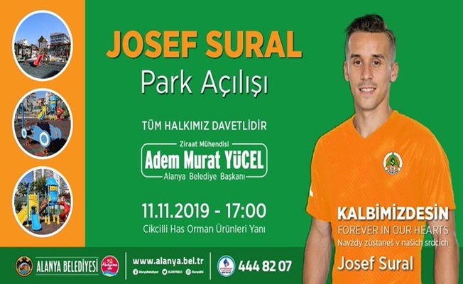 Josef Sural'ın adı Alanya'da parkta yaşayacak