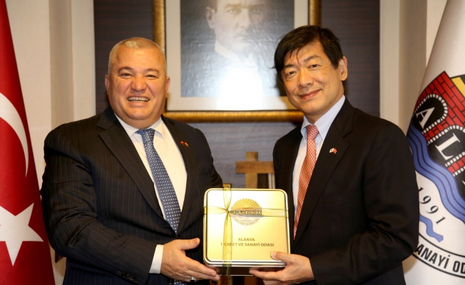 Başkan Şahin, Japonya'nın Türkiye Büyükelçisi'ni ağırladı