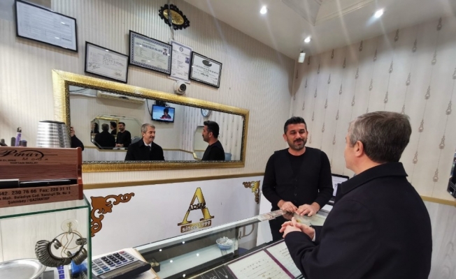 Başkan Tahmazoğlu esnaf ziyaretlerine devam ediyor