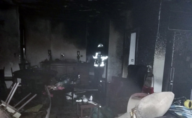 Bodrum’da ev yangını