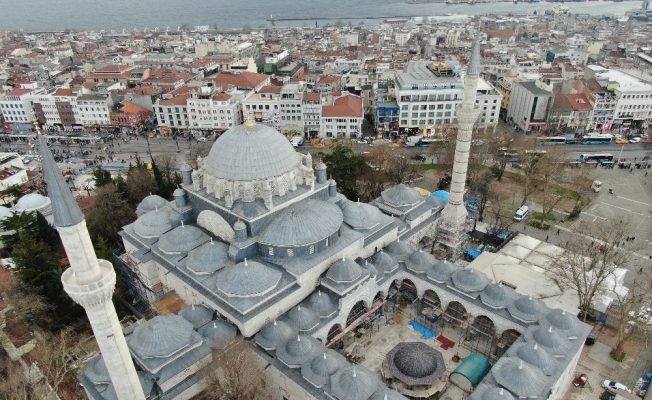 (Özel) Yeni Cami’de çamaşırlı restorasyon