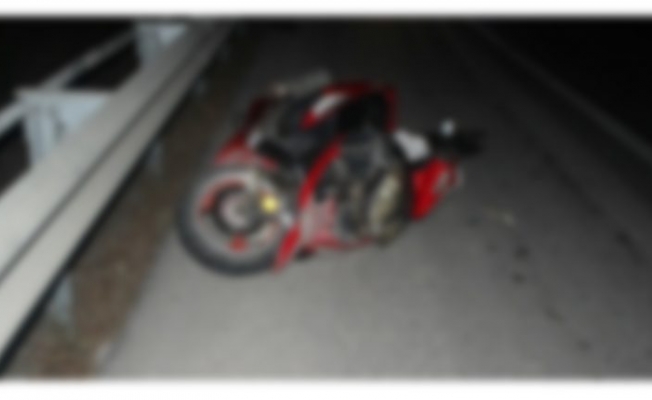 Alanya'da motosiklet sürücüsü kaza yaptı!