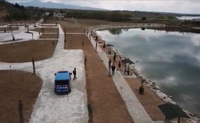 Kırıkkale’de drone ile korona virüs denetimleri