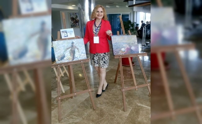 Ressam Güher, uluslararası sergiye katıldı