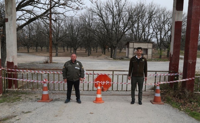 Tabiat parkı ziyaretçilere kapatıldı
