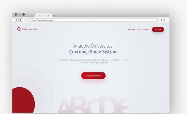 Anadolu Üniversitesi, internet tabanlı ortamlarda  1 milyon öğrenciye Covid-19 Farkındalık Testi uyguluyor