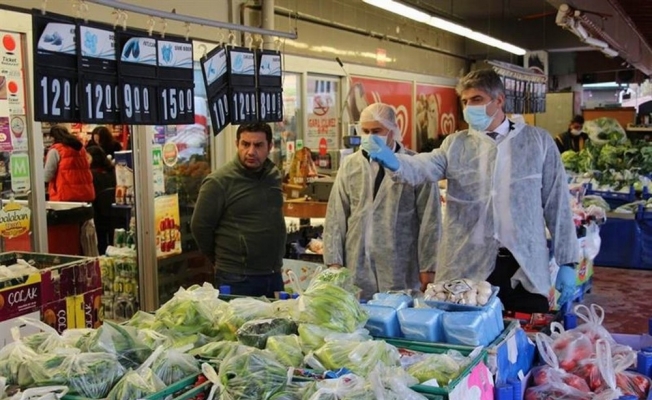 Edirne’de market ve fırınlara korona virüs denetimi