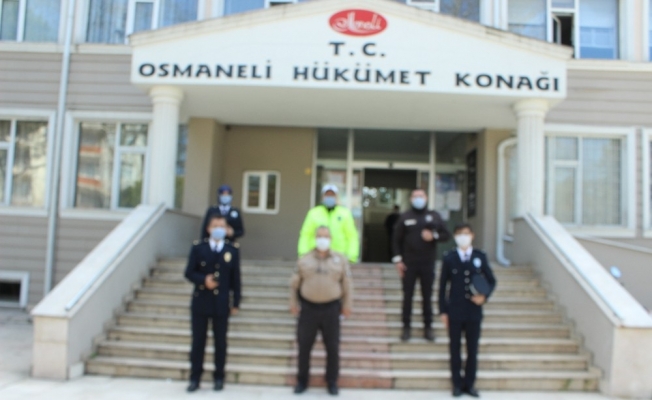 Emniyet Müdürü ve personeli Kaymakam Yavuz’ı makamında ziyaret etti