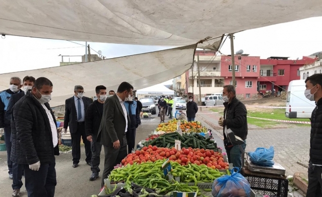 Kaymakam Şekerci semt pazarını denetledi