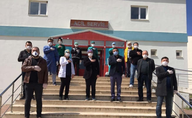 MHP Osmaneli İlçe Teşkilatından sağlık çalışanlarına yemek ikramı