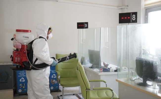 Nevşehir Belediyesi dezenfektan çalışmalarına devam ediyor