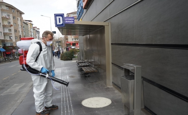 Nevşehir’de dezenfekte çalışmaları sürüyor