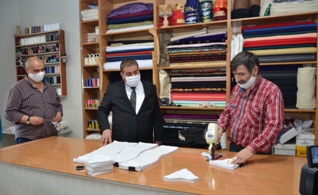 Palandöken Belediyesi’nden Maske üretimi