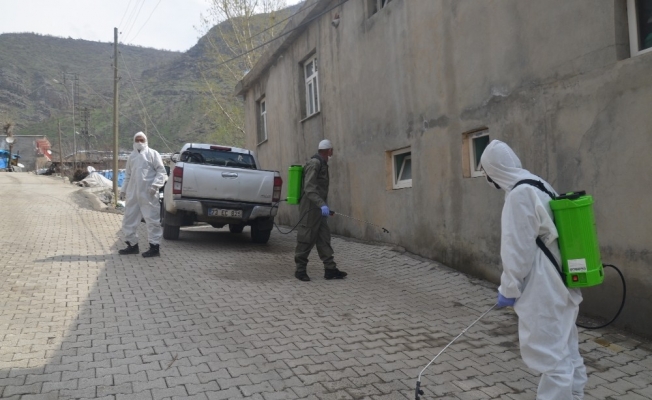 Şırnak’ta köyler dezenfekte ediliyor