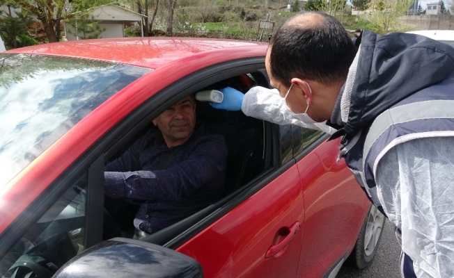 Tokat’ta şehirlerarası yollarda korana virüs önlemi