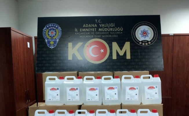 Adana’da 200 litre kaçak etil alkol ele geçirildi