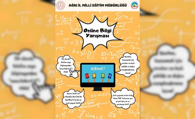 Ağrı’da lise öğrencilerine yönelik “Online Bilgi Yarışması”