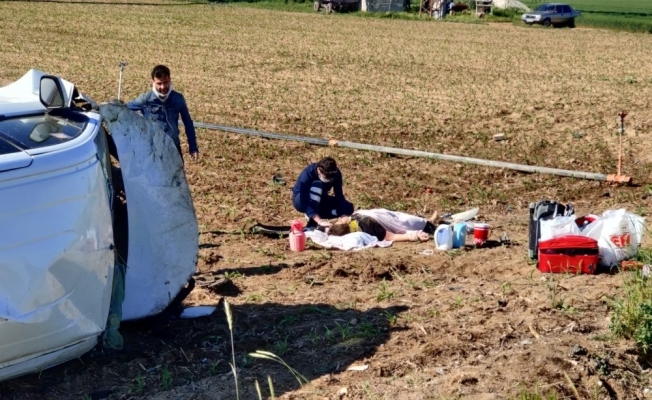 Aksaray’da 4 kişinin yaralandığı kazadan sonra çekilen görüntüler yürek burktu