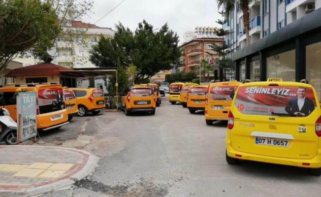 Alanya'daki taksi durakları dezenfekte edilecek