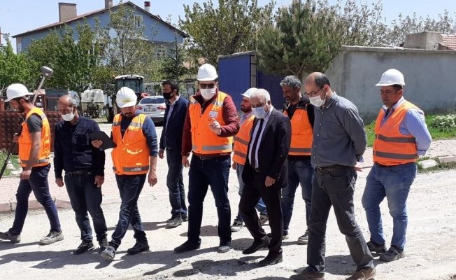 Kaman ilçesinde, altyapı yenileme çalışmaları başlatıldı