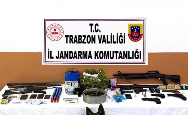 Trabzon’da uyuşturucu çetesine şok baskın