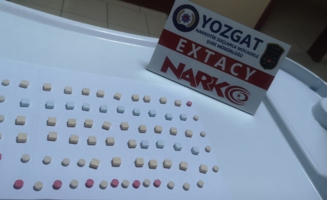 Yozgat’ta 75 adet uyuşturucu hap ele geçirildi