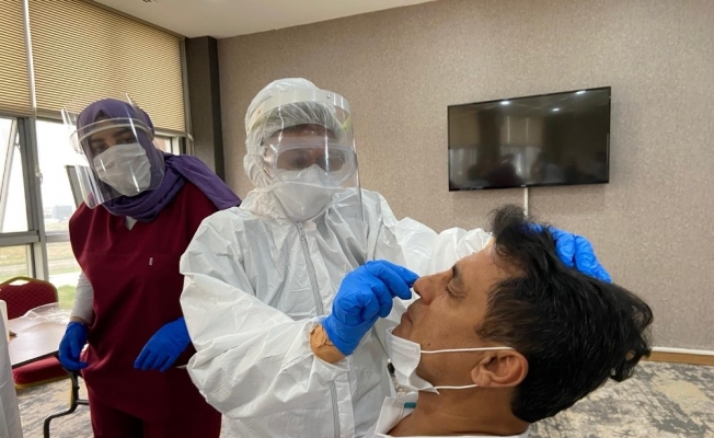 AFJET Afyonspor’da futbolculara ‘Covid-19’ testi yapıldı