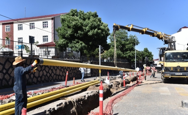 Ahlat’ta doğalgaz çalışmaları başladı