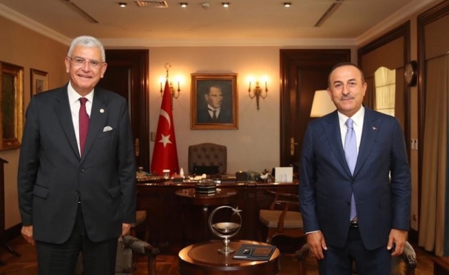 Bakan Çavuşoğlu, BM Genel Kurul Başkanlığı’na seçilen Bozkır ile görüştü