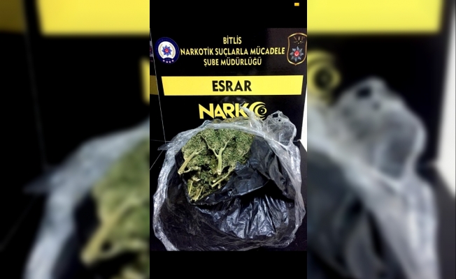 Bitlis’te uyuşturucu operasyonu