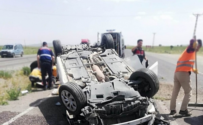 Nevşehir’de otomobil takla attı: 5 yaralı
