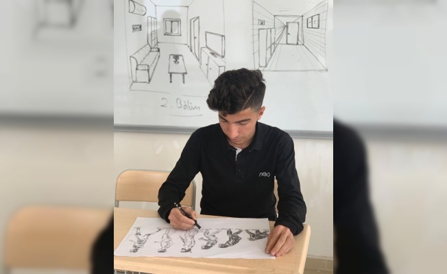Silopili öğrenci, resim yarışmasında Türkiye birincisi oldu