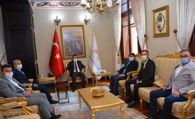 Şuhut heyetinden Vali Çiçek’e hayırlı olsun ziyareti